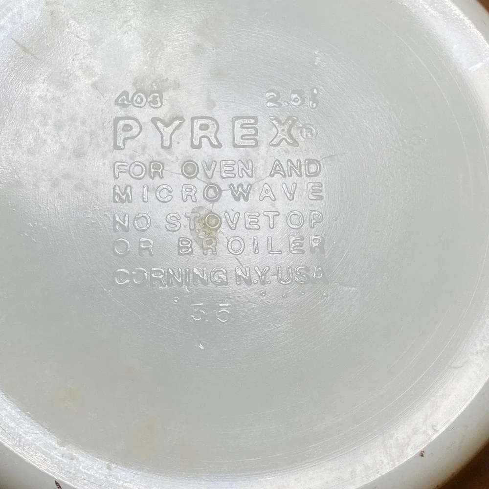 Vintage Pyrex Woodland Brown Floral Nesting Mixing Bowl Set‎ 401 402 403 USA